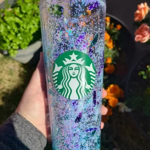 Old Hollywood Makeup Starbucks Snowglobe Tumbler
