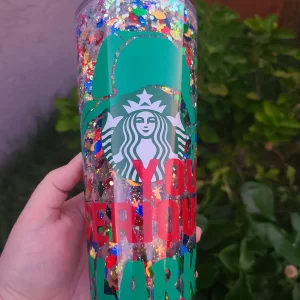 Griswald Starbucks Snowglobe Tumbler