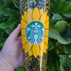 Sunflower Starbucks Snowglobe Tumbler